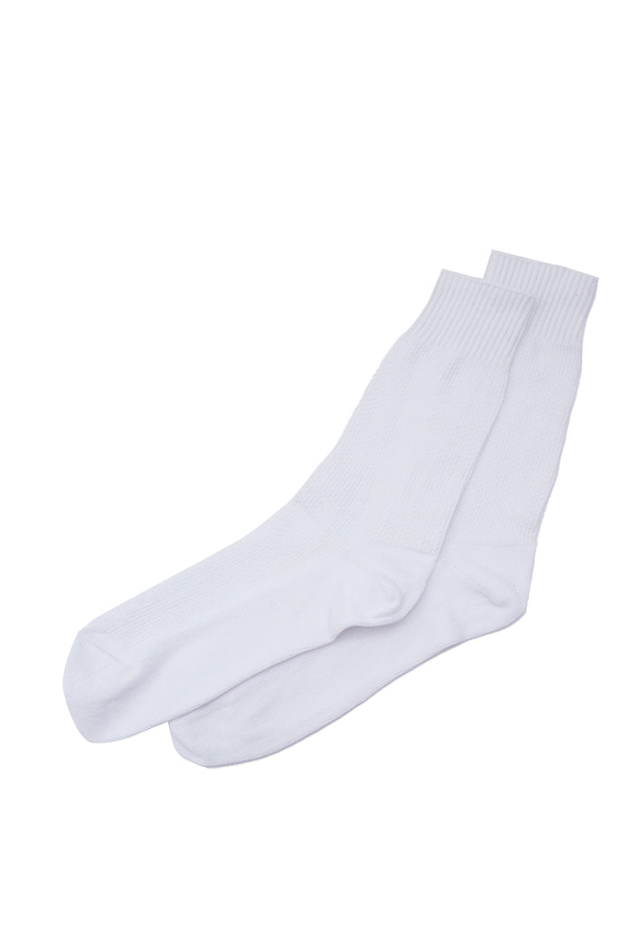 White Crew Length Socks