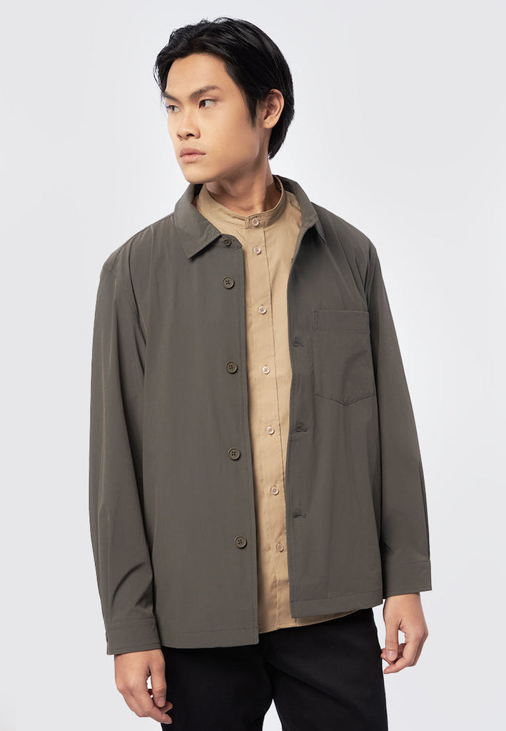 Shirt Jacket with Front Pocket