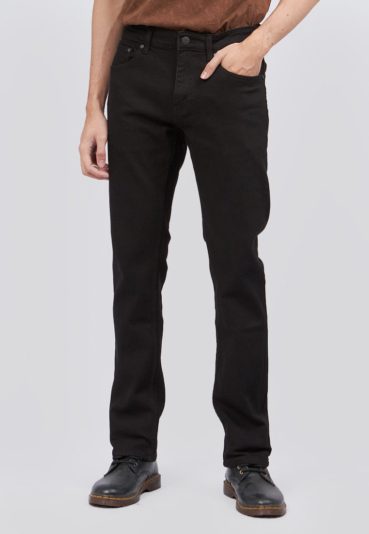 CUTOFF DENIM PANTS / BLK