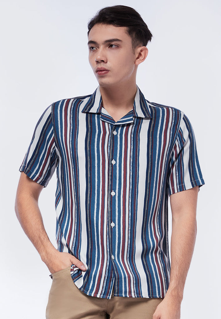 Striped Short Sleeve Resort Shirt