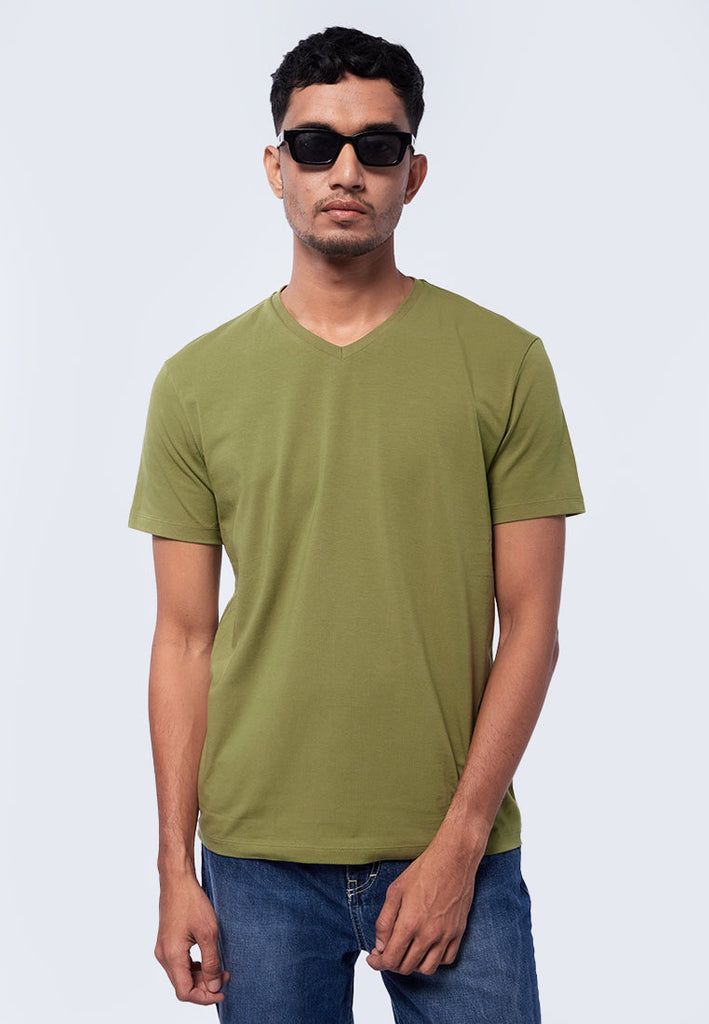 Basic V-Neck Short Sleeve T-Shirt