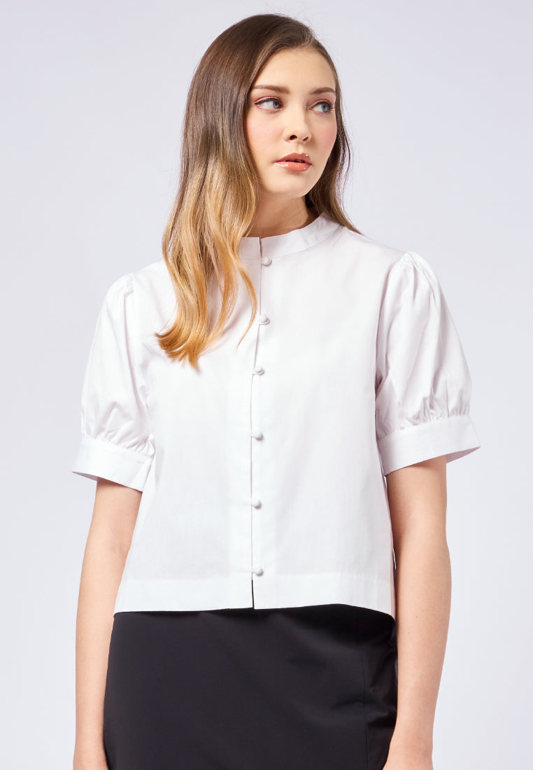 3510242 Bordeaux-Grey Balloon Sleeve Jacket