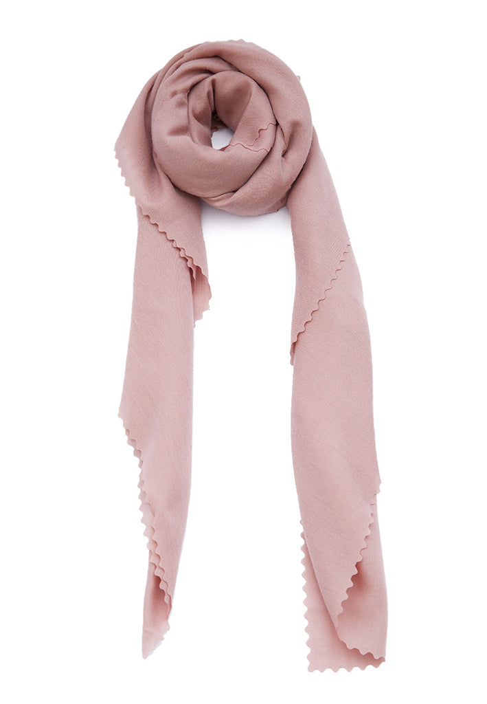 Solid Khakipink Square Scarf
