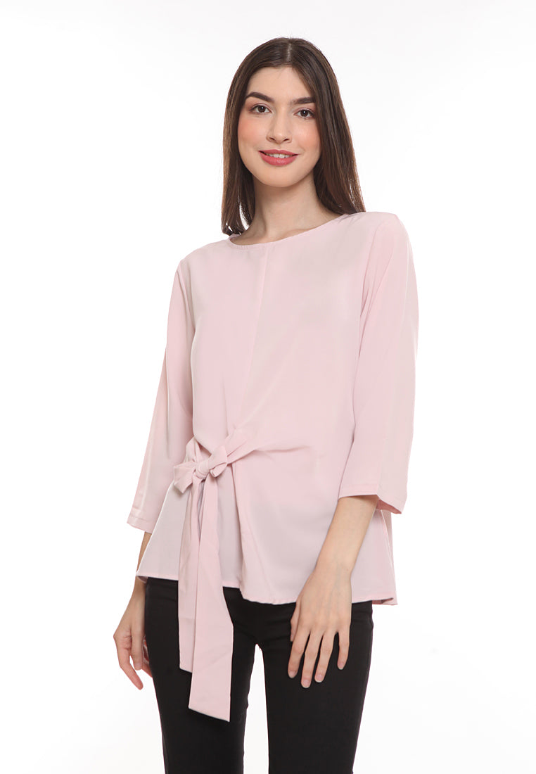 MELLOW OVERSIZED BLOUSE IN DUSTY PINK