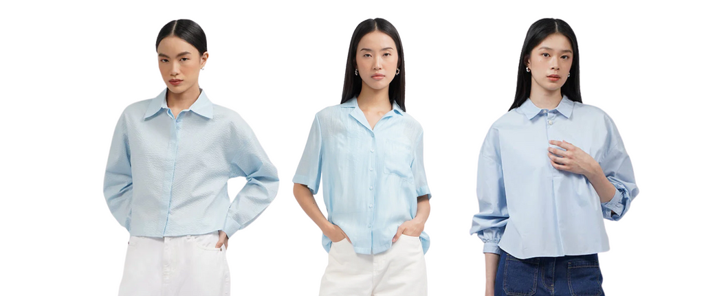 9 Blouse Biru Kekinian Pilihan Executive, Simpel Tapi Elegan
