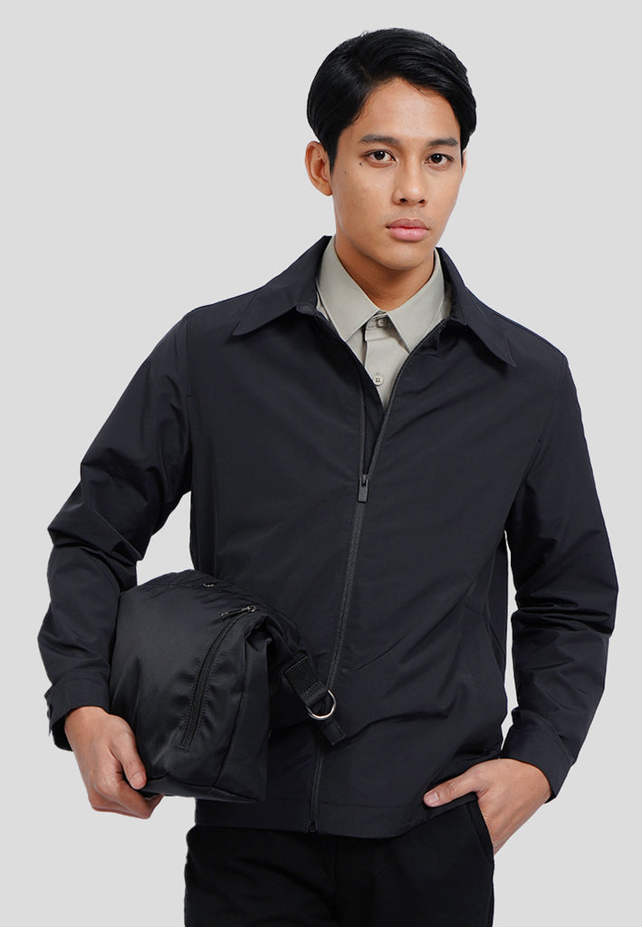 Slim Fit Collar Jacket with Zipper