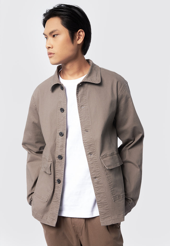 Shirt Jacket with Double Pocket