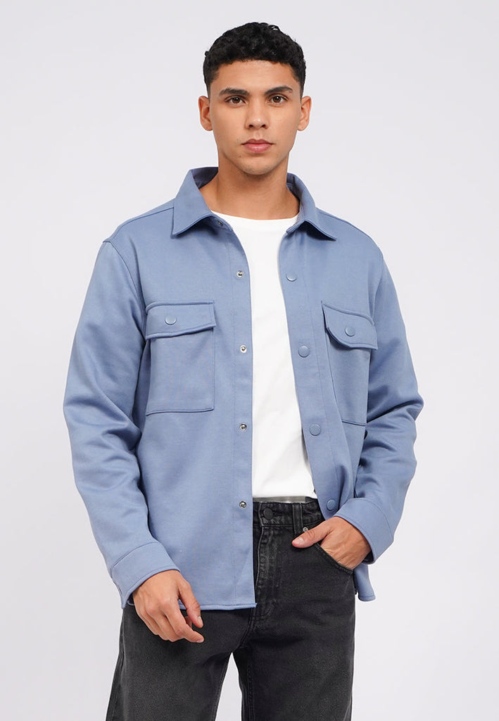 Oversized Buttoned Knit Jacket
