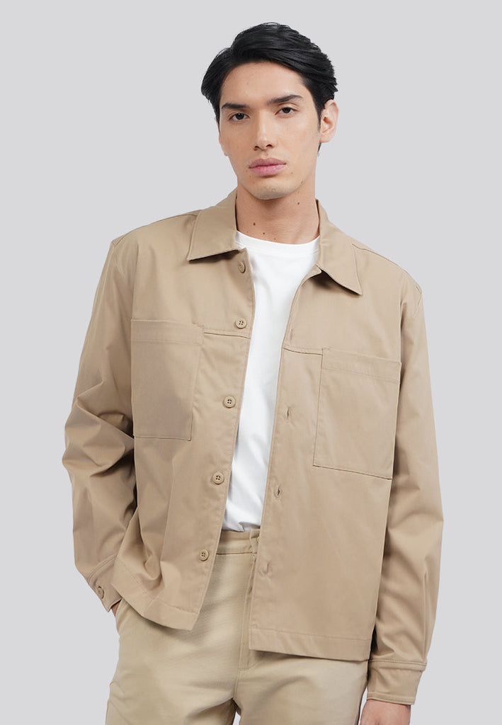 Collared Jacket with Double Pocket