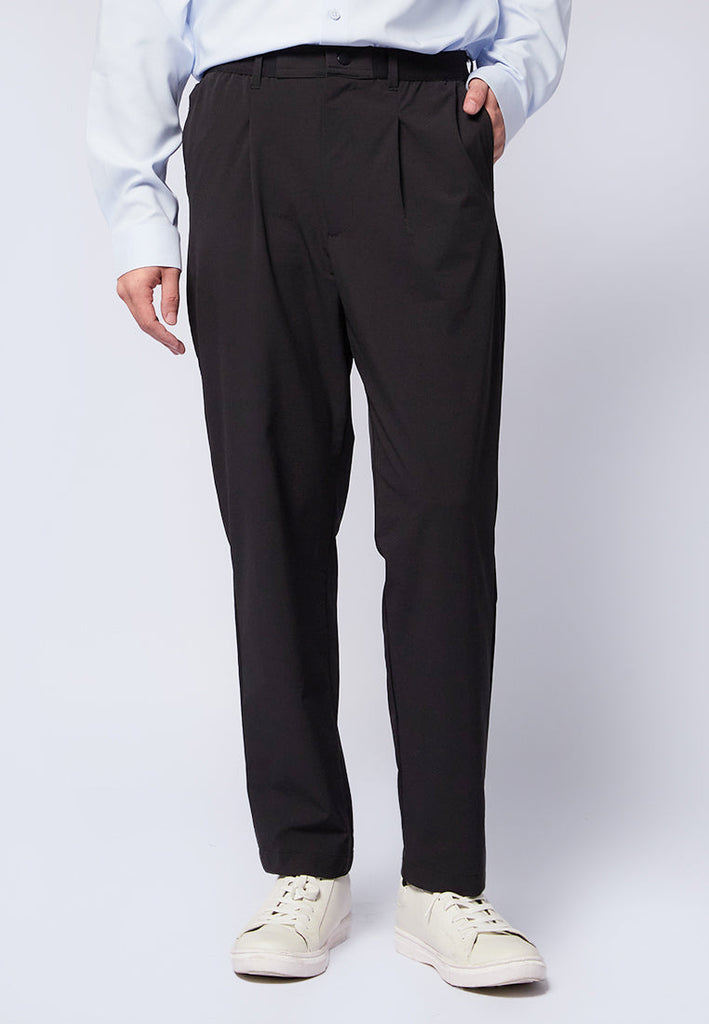 Slim Fit Pants with Elastic Waist