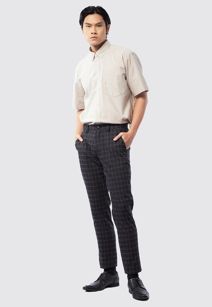 Slim Fit Checks Pants