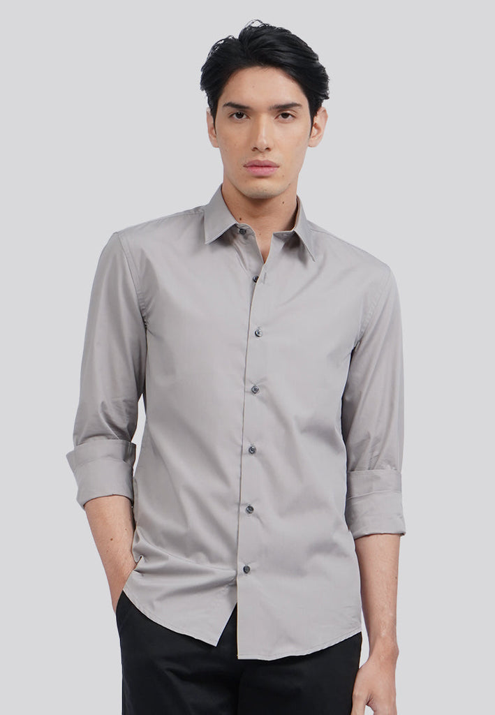 Slim Fit Basic Long Sleeve Shirt