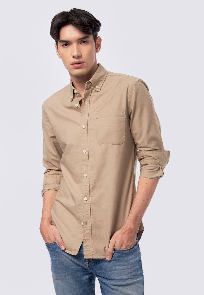 Slim Fit Long Sleeve Oxford Shirt