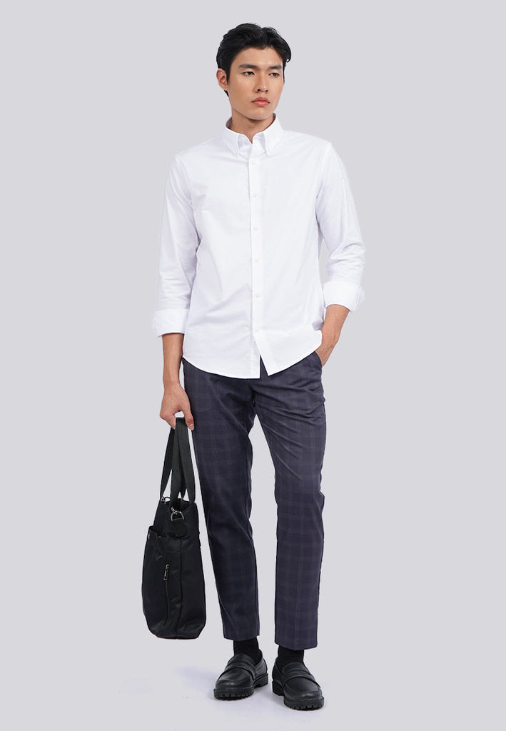 Regular Fit Long Sleeve Shirt White