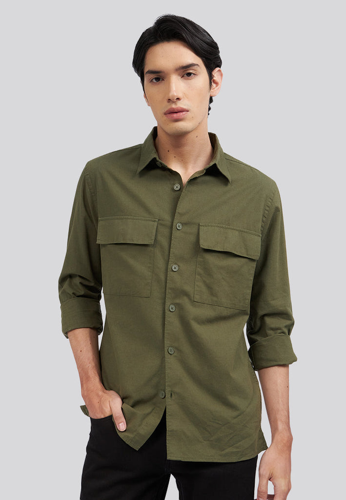 Double Pocket Long Sleeve Shirt