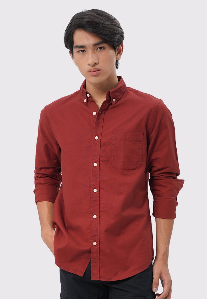 Soft Wash Long Sleeve Oxford Shirt