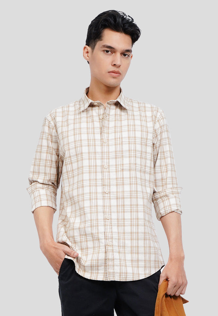 Regular Fit Long Sleeve Check Shirt