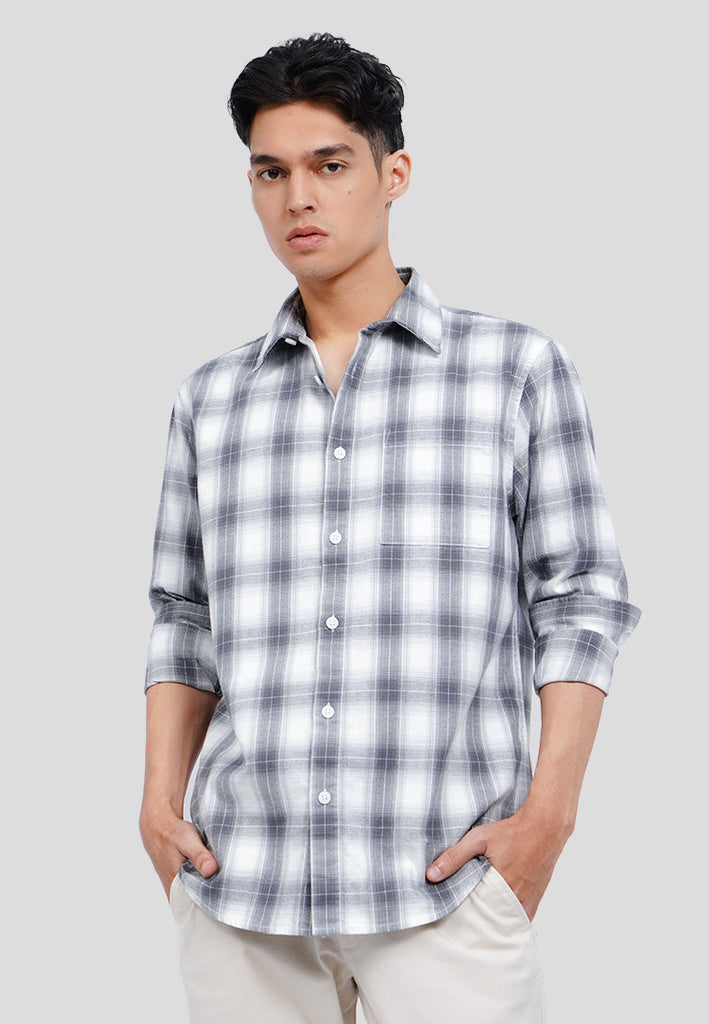 Regular Fit Long Sleeve Check Shirt