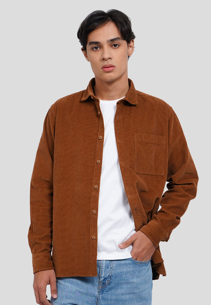 Long Sleeve Corduroy Shirt
