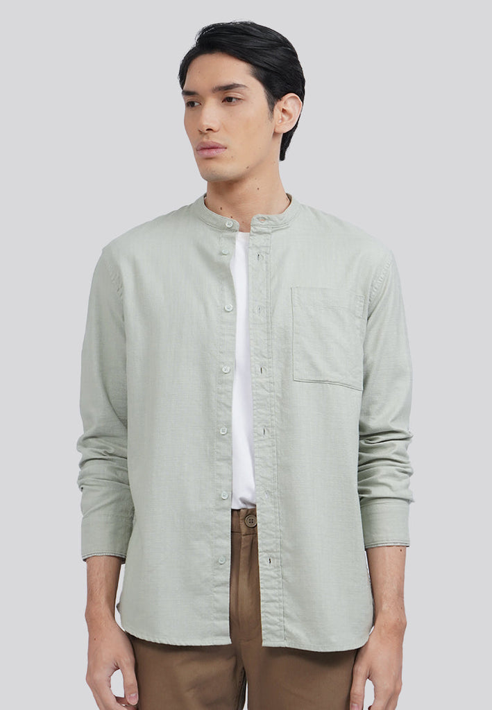 Linen Blend Long Sleeve Koko Shirt