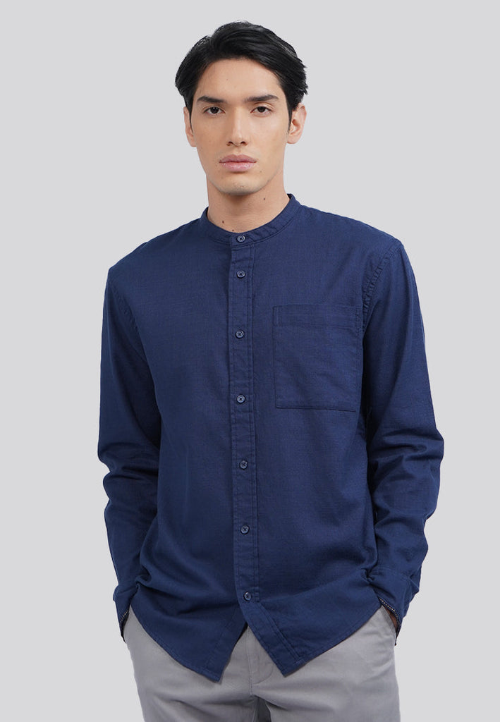 Linen Blend Long Sleeve Koko Shirt