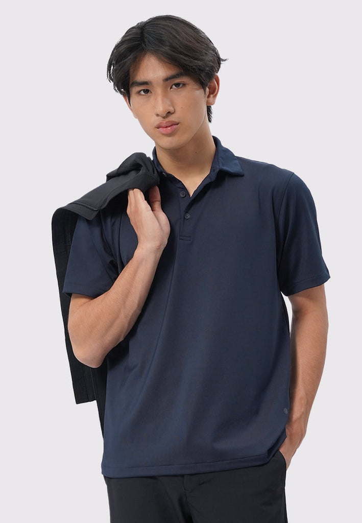 Short Sleeve Buttoned Polo Shirt