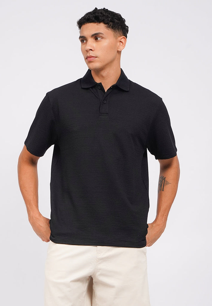 Short Sleeve Polo Shirt with Button