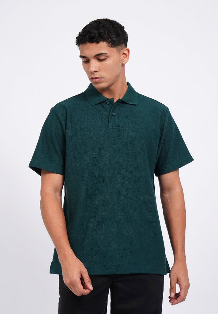 Button Up Short Sleeve Polo Shirt