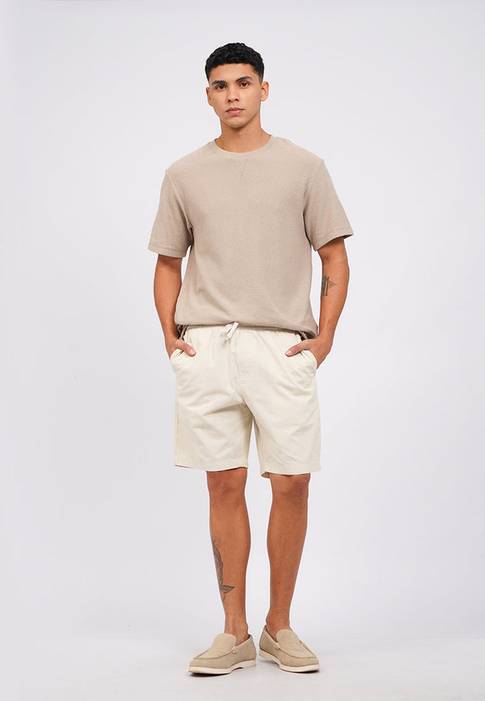 Slim Fit Drawstring Short Pants
