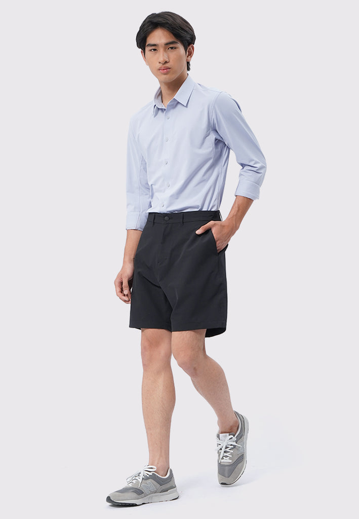 4-Way Stretch Textured Short Pants