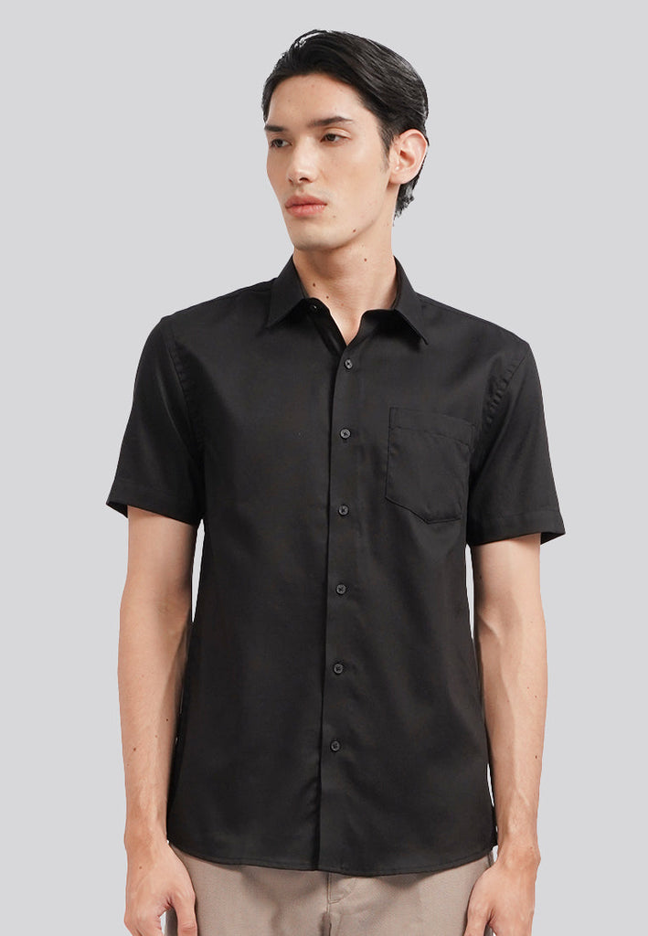 Slim Fit Short Sleeve Basic Shirt