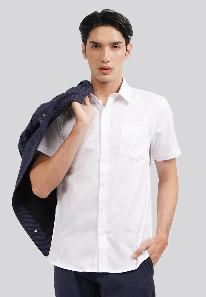 Slim Fit Short Sleeve Basic Shirt