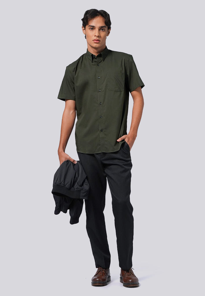 Slim Fit Short Sleeve Shirt with Pocket