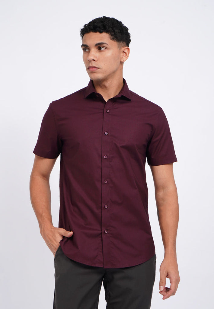 Short Sleeve Textured Shirt