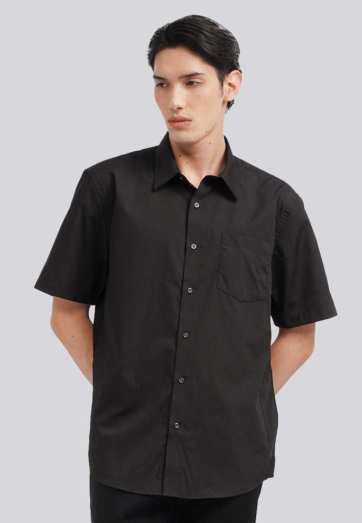 Regular Fit Short Sleeve Basic Shirt