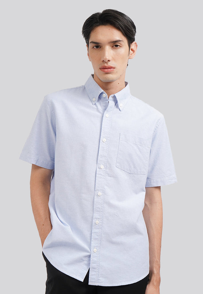 Regular Fit Short Sleeve Basic Shirt