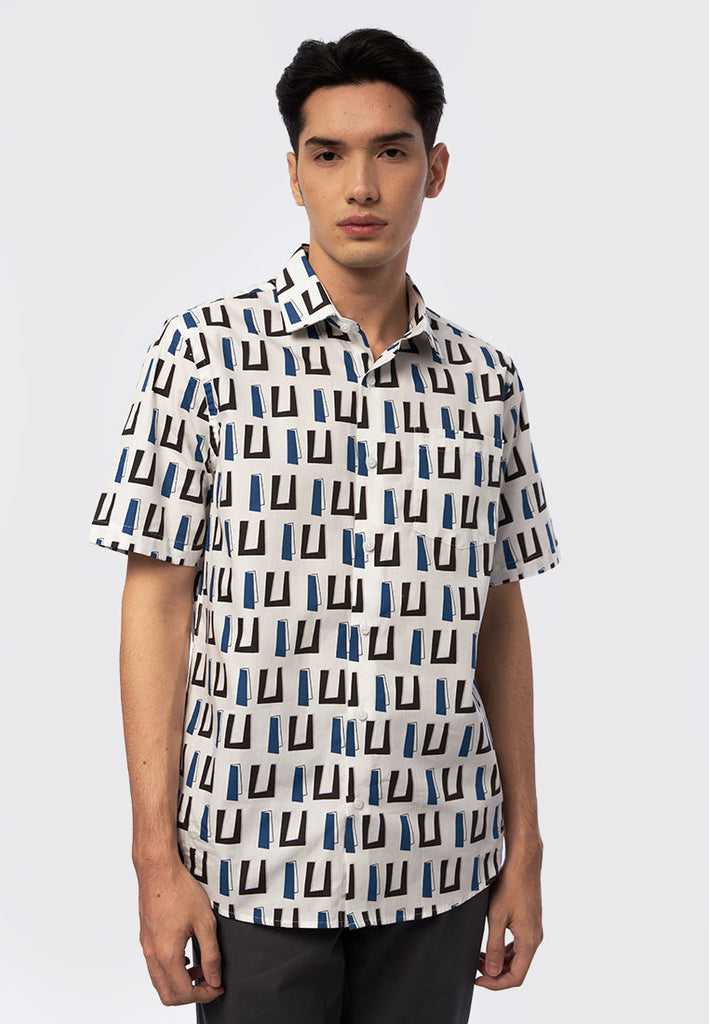 Regular Fit Short Sleeve Printed Shirt