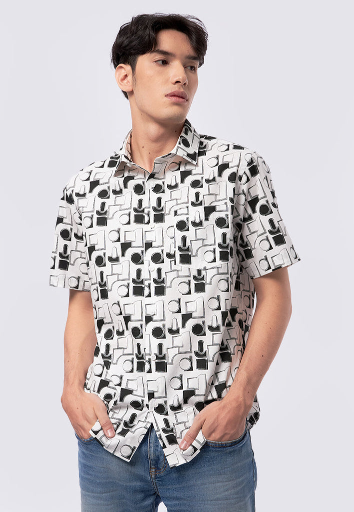 Regular Fit Printed Short Sleeve Shirt