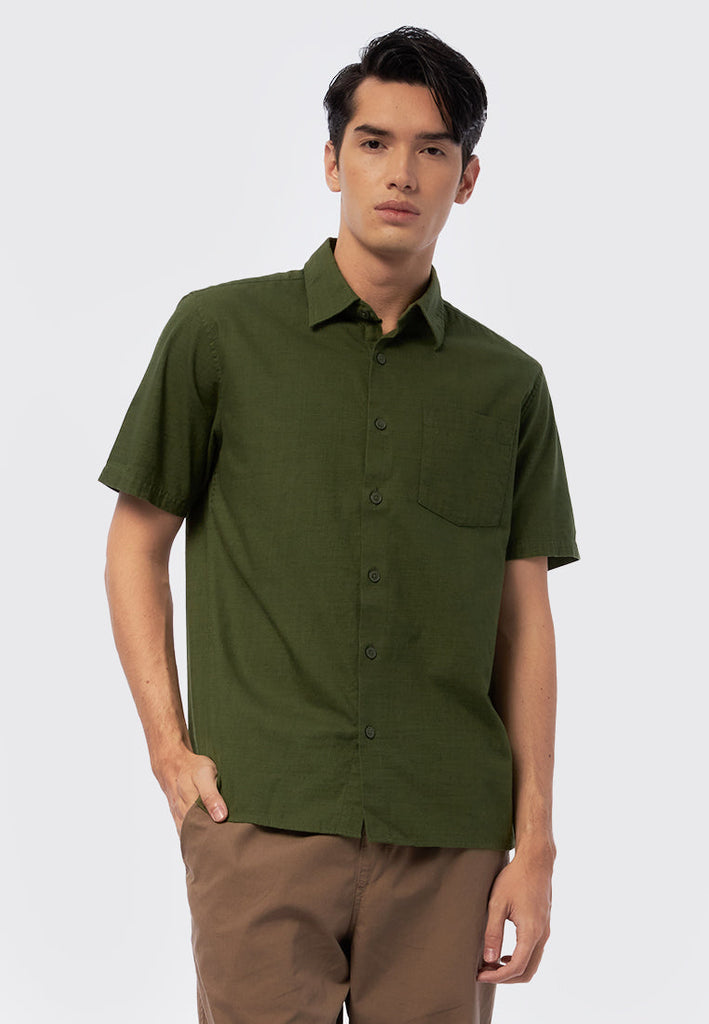 Short Sleeve Slub Shirt