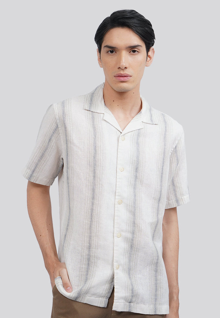 Linen Look Short Sleeve Resort Shirt