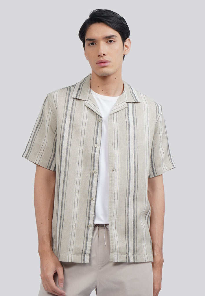 Linen Look Short Sleeve Resort Shirt