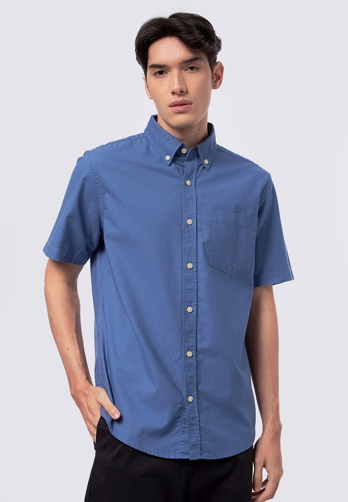 Regular Fit Short Sleeve Oxford Shirt