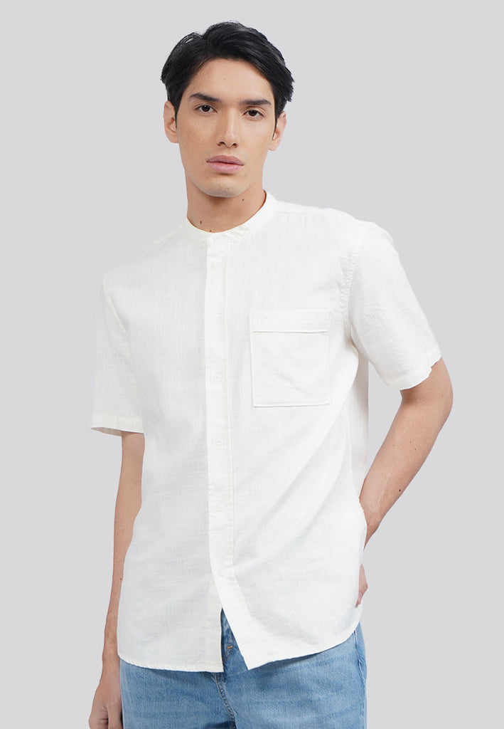 Linen Blend Short Sleeve Koko Shirt