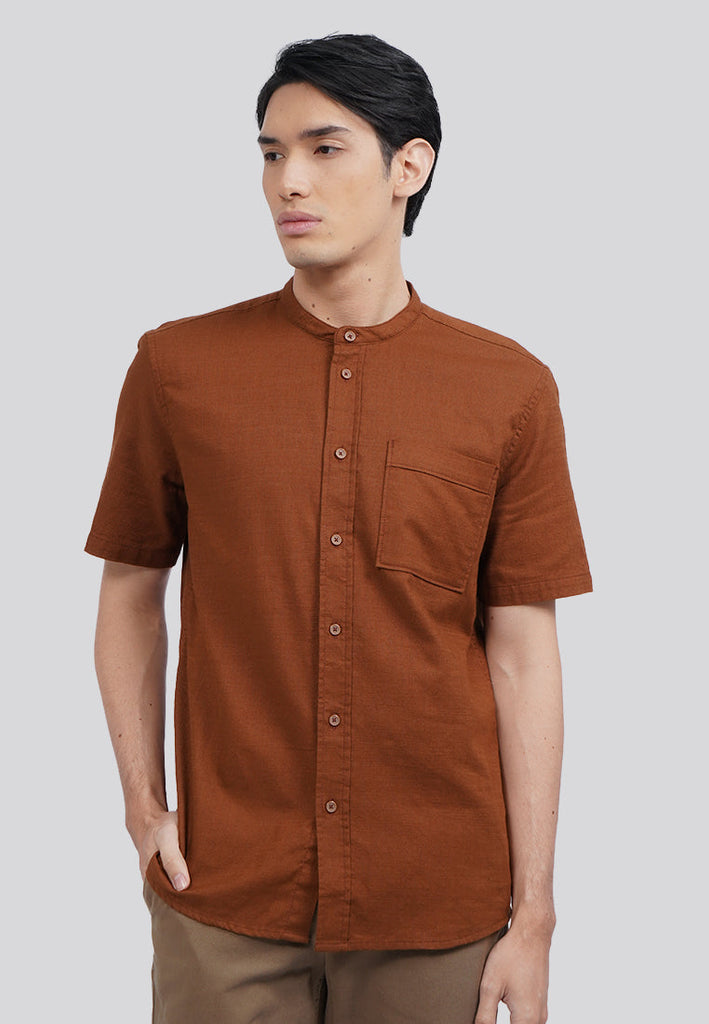 Linen Blend Short Sleeve Koko Shirt