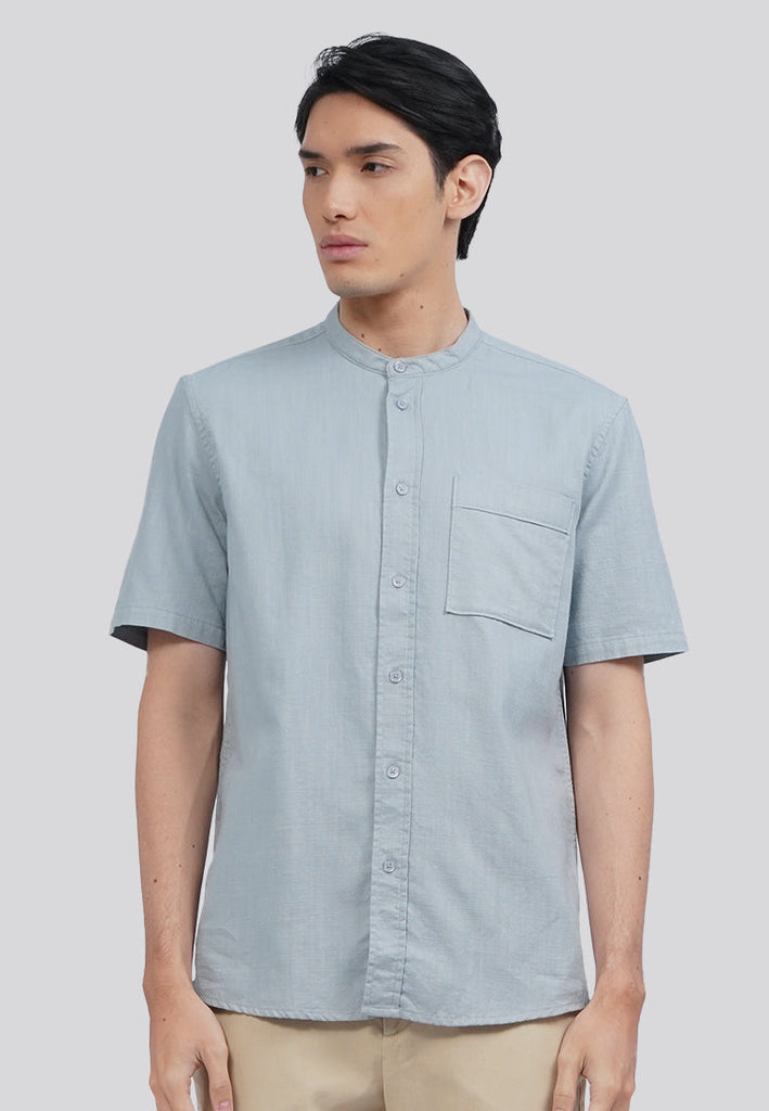 Linen Blend Short Sleeve Koko Shirt