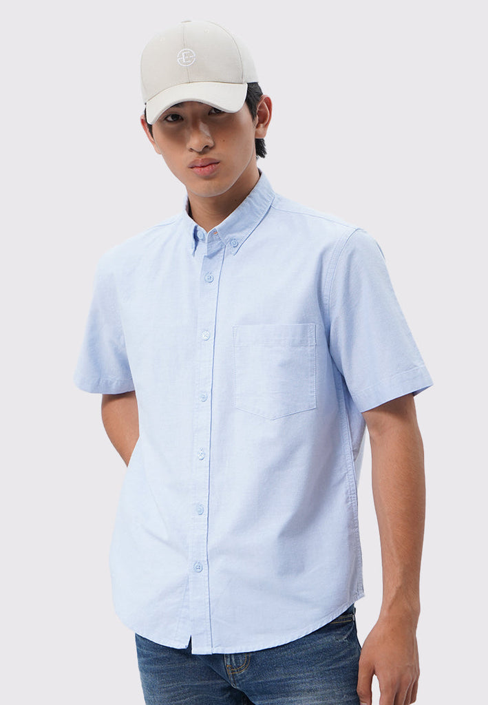 Regular Fit Short Sleeve Oxford Shirt