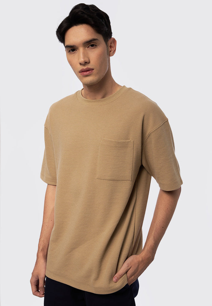 Oversized Short Sleeve Ottoman T-Shirt