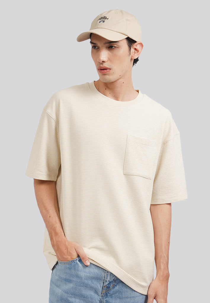 Short Sleeve Stripe T-Shirt with Pocket