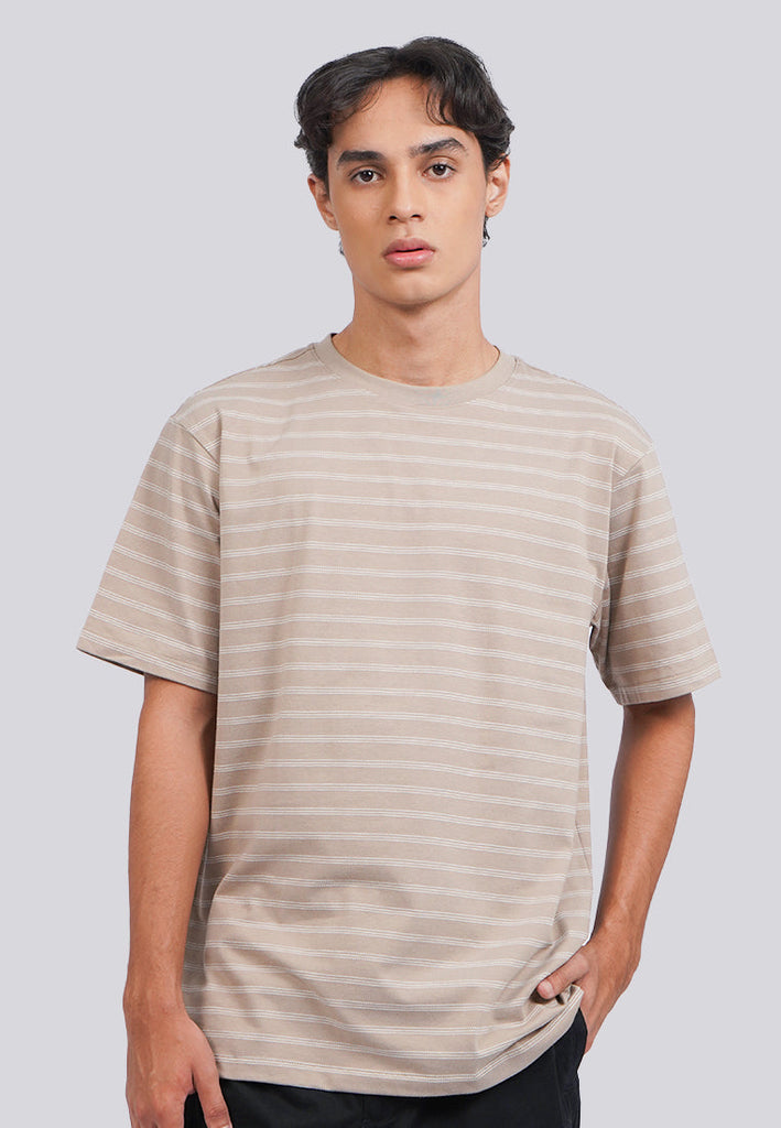 Short Sleeve Stripe Yarn Dyed T-Shirt