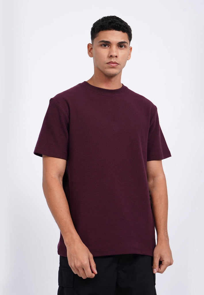 Short Sleeve Textured T-Shirt